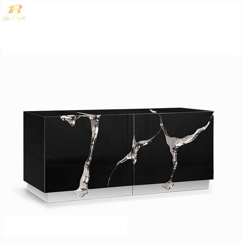 Metal tv cabinets living room deco mirror tv cabinets modern Springlegroupfurniture