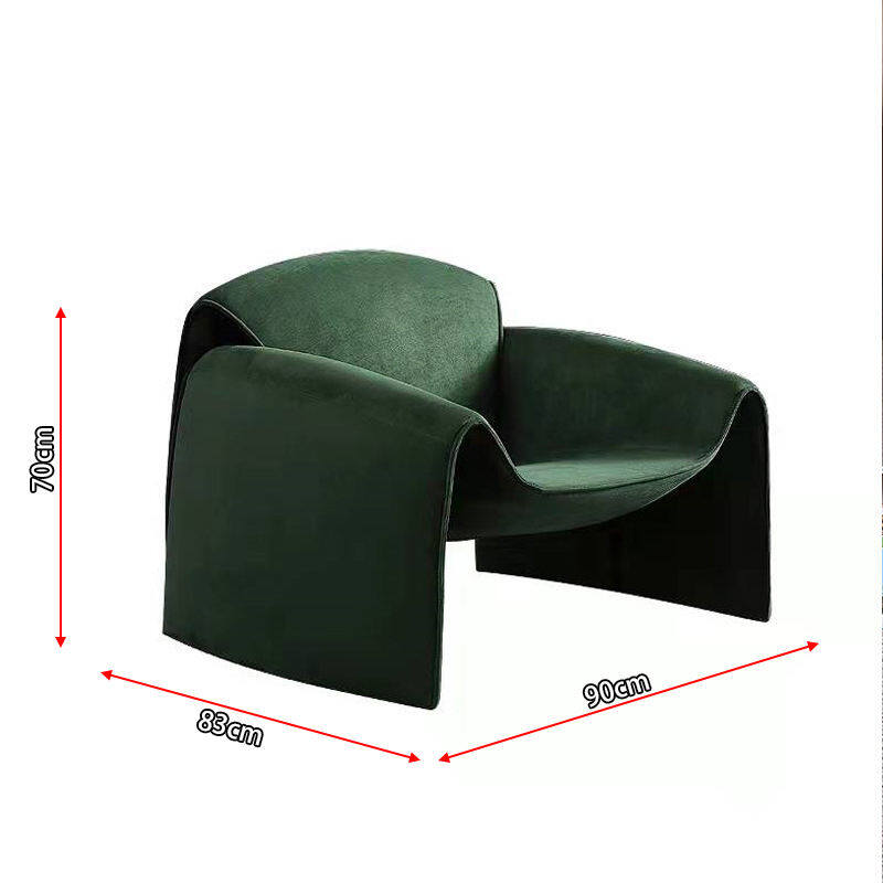 Silla de tela cómoda silla de cangrejo verde única springlegroupfurniture