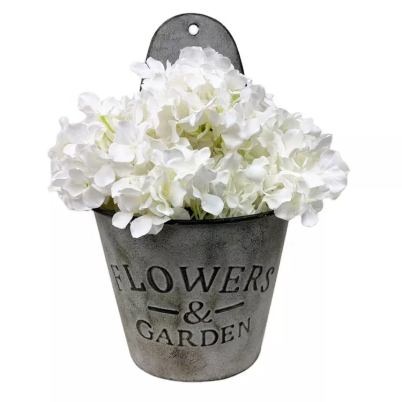 outdoor garden,outdoor garden decoration,half round wall mounted decorative flowerpot,hang it on the fence,semi-circular wall hung flower pots