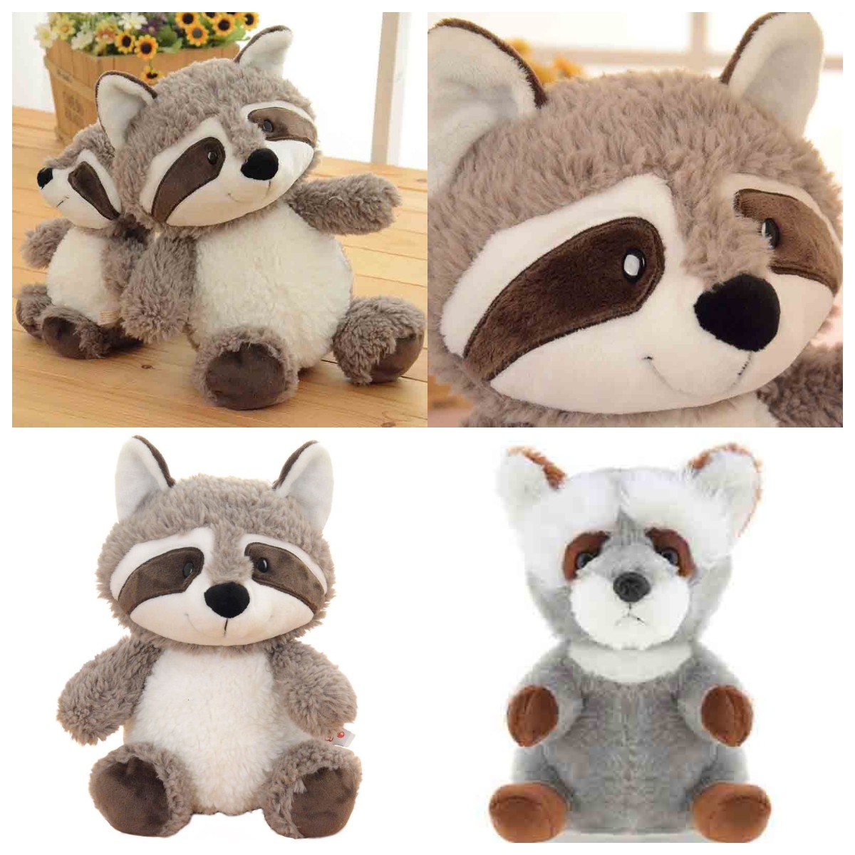 stuffed raccoon plush toy