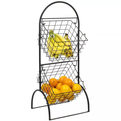 Buy ZOOMNIC Organiser 2 Tiers Detachable Fruit Basket Bowl with