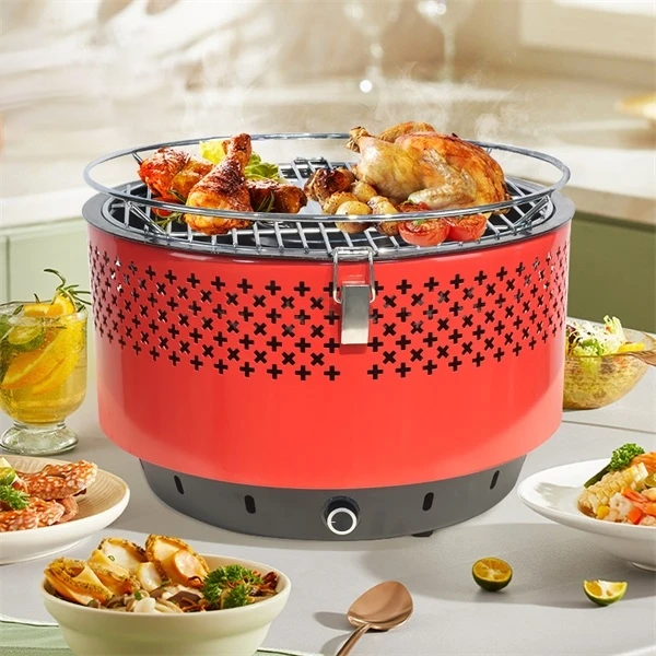 tabletop BBQ charcoal grill, lotus grill smokeless charcoal, tabletop smokeless grill