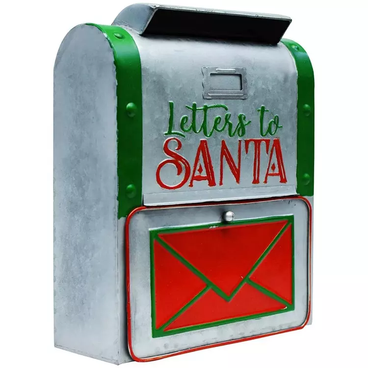 outdoor decoration,Christmas Eve,stainless steel and galvanized sheet,Christmas envelope mailbox,Christmas outdoor decoration