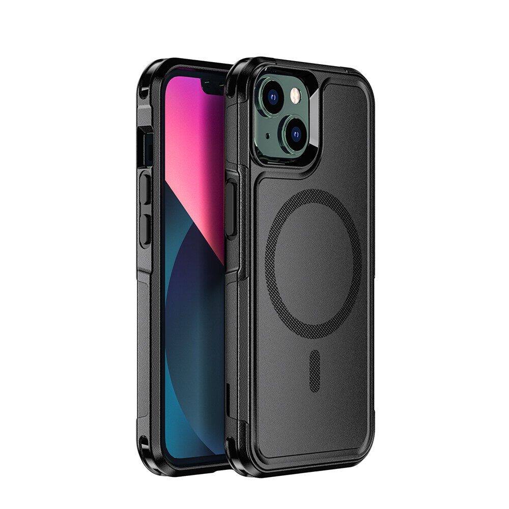 Capa de telefone magnética rígida de TPU resistente a choques para iPhone 14 cópia da capa