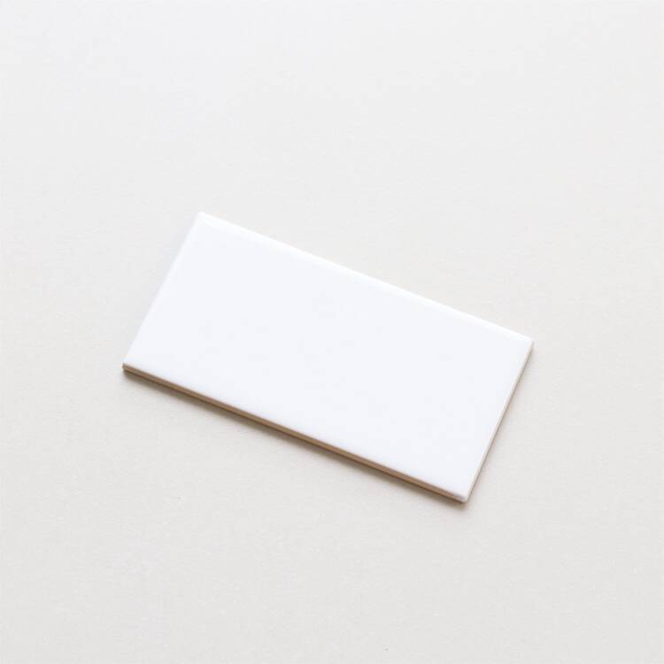 Daltile White Ceramic Tile 6x6 Inch Gloss - 10 Piece Box Subway Square Tiles