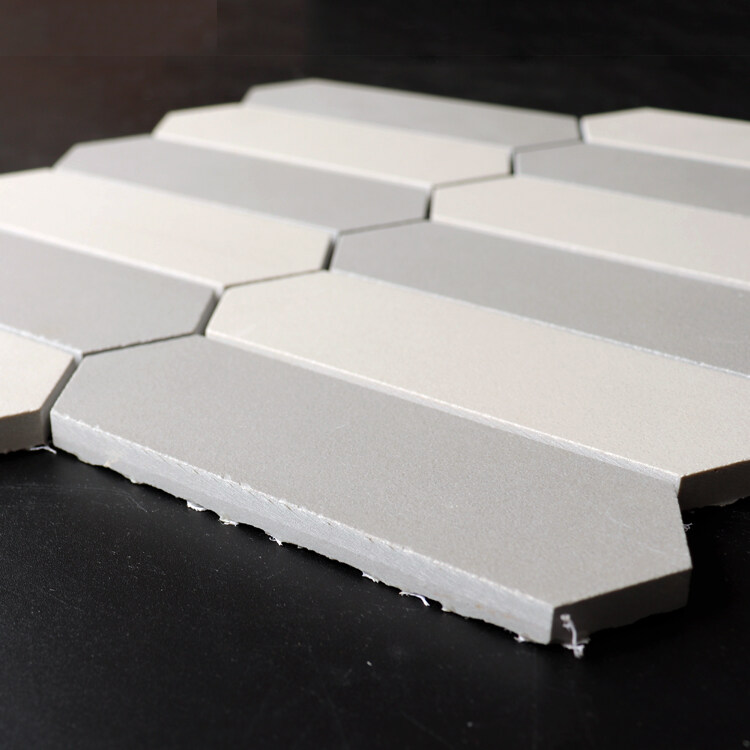 elongated hexagon ceramic tile