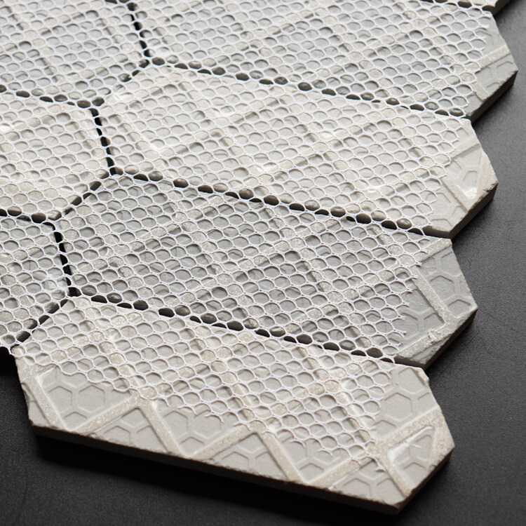 elongated hexagon ceramic tile