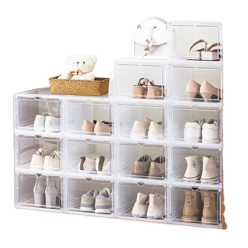 صندوق تخزين الأحذية المنزلية القابلة للطي ضد الغبار