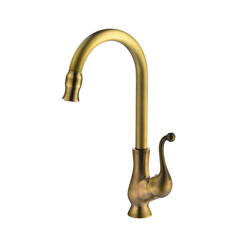 Antique Brass Kitchen Faucets 360 Swivel Copper Bathroom Basin Sink Mixer Tap Crane Hot &Cold Water faucet for kitchen sink