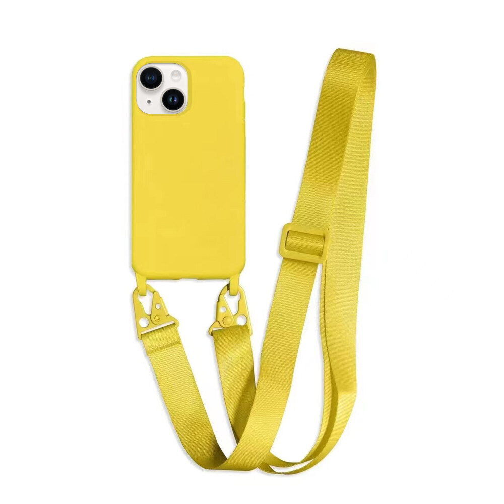 Crossbody Lanyard Cor sólida capa macia para iPhone 14 Plus 13 12 11 Pro Max XS XR X 8 7 Plus Elegante Korea Strap Silicone Cover-copy