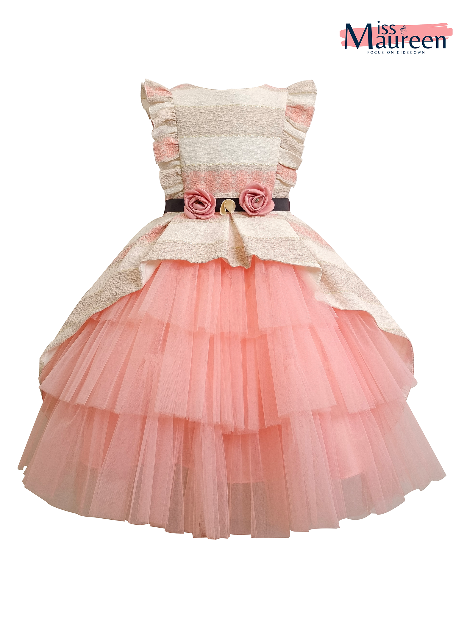 MissMaureen girl's party Wedding Dress Princess Dresses  Kids fashion