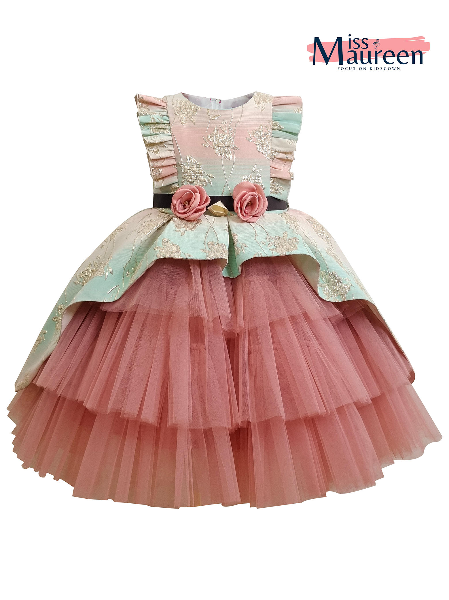 MissMaureen Princess dress birthday party dress lovely kids girls dress