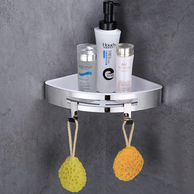 Bathroom Accessories Punch-free Wall Shelfbathroom Shelf Storage Rack Bathroom Tripod Wall-mounted bathroom shelves
