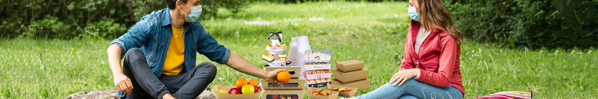 brown paper food boats