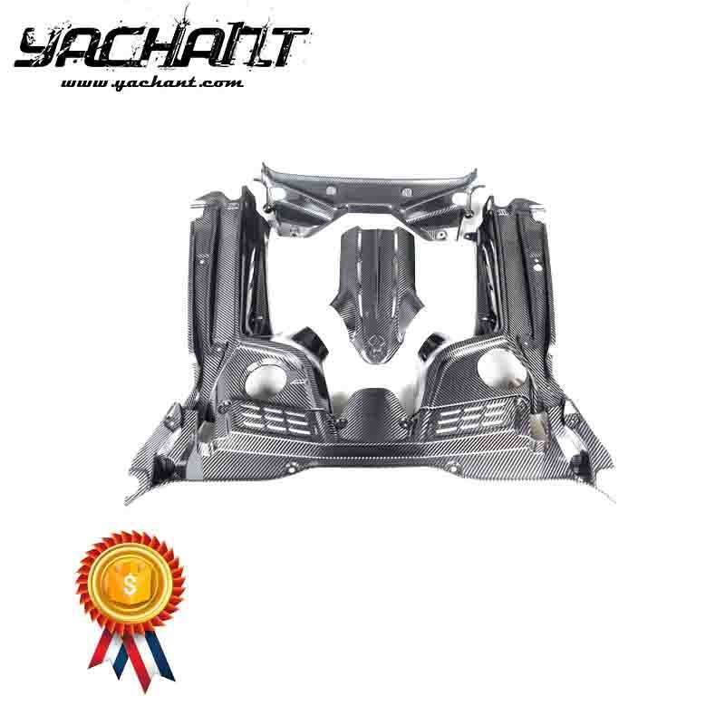 Dry Carbon Fiber MC20 Engine Cover & Bay Panel OEM Style Fit For 2020-2023 Maserati MC20 Engine Cover & Bay Panel Kit