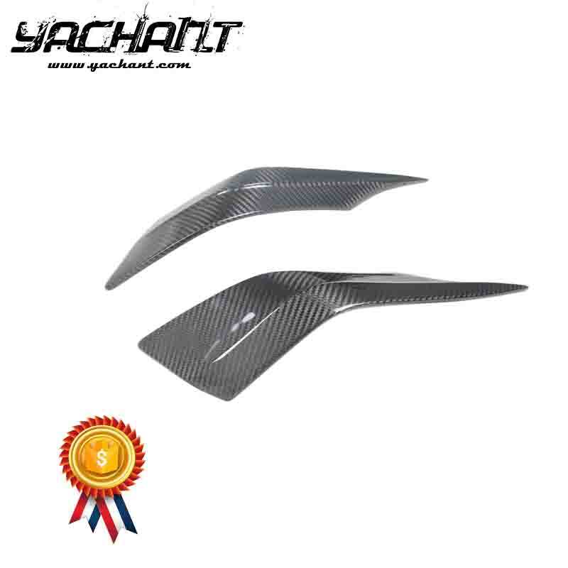 Dry Carbon Fiber DCF Front Bumper Attachment NO-Style Fit For 2020-2023 MC20 Front Bumper Attachment