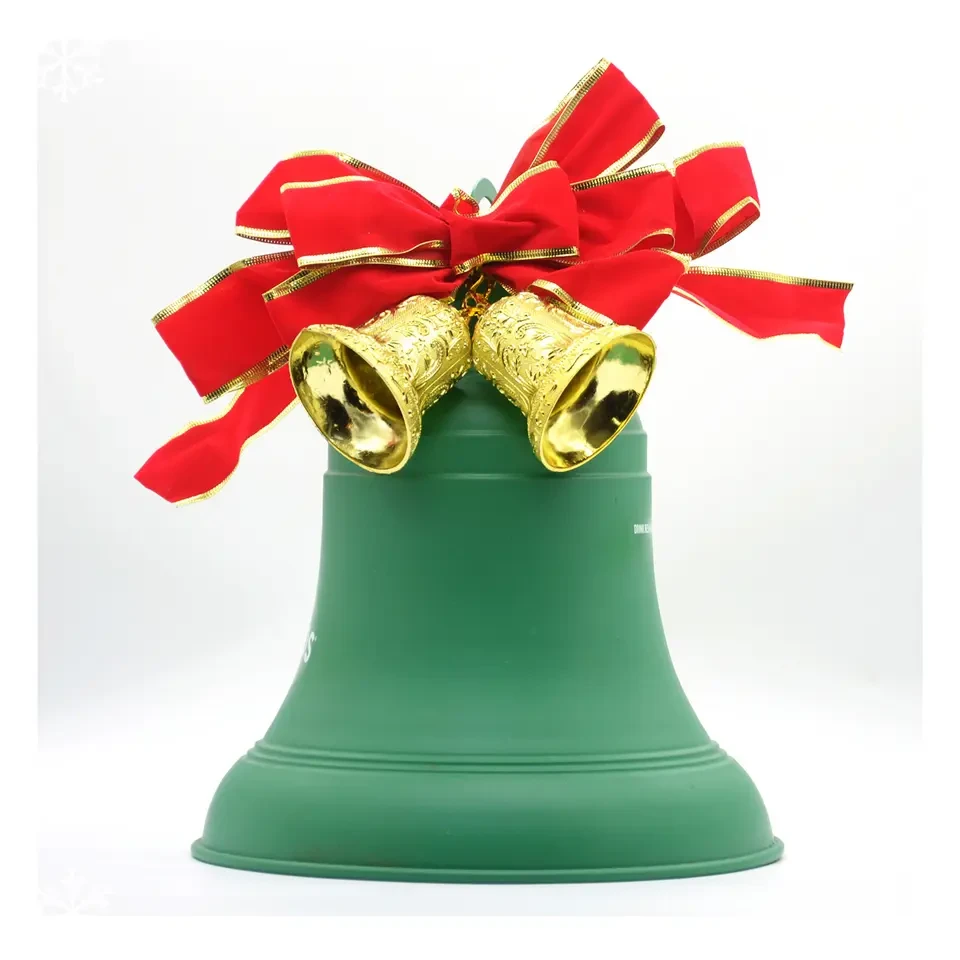 Iron European Sophisticated Green Christmas Bell
