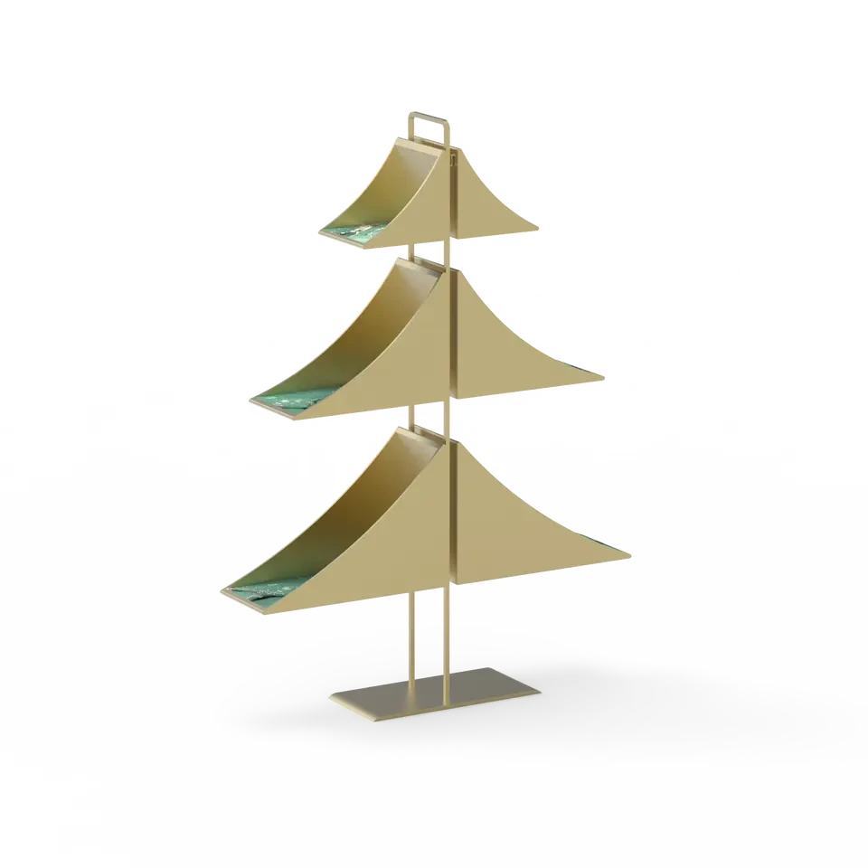 عيد الميلاد شجرة الحديد شكل الجرف تخزين الإطار