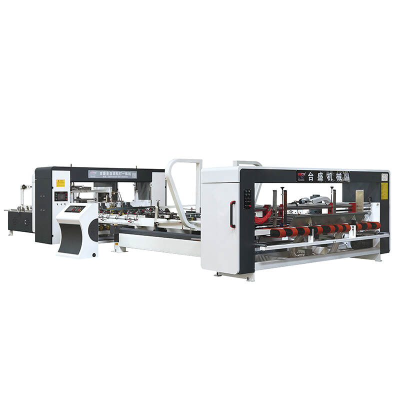 TS AUTOMATIC FOLDER GLUER STITCHING MACHINE