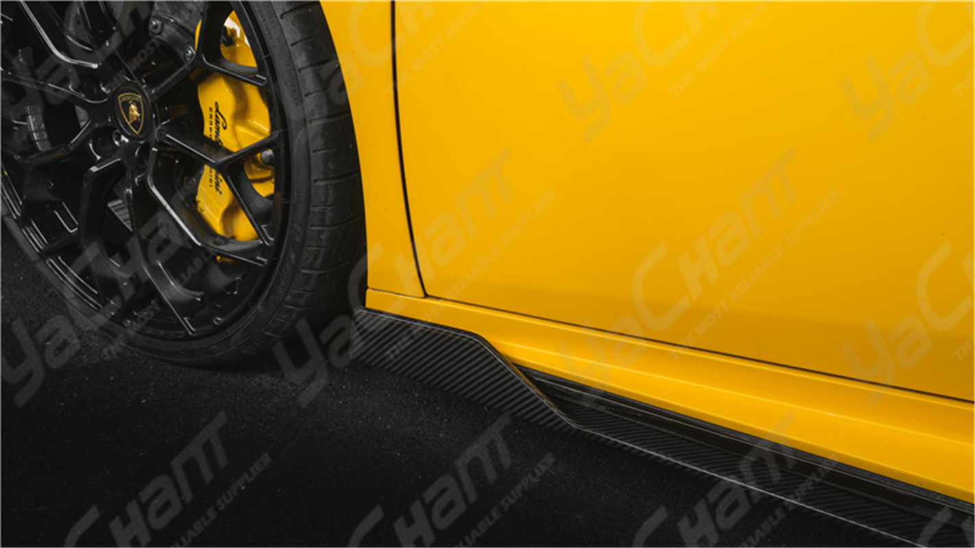 YCLB610057LDCF 2019-2023 Lamborghini Huracan EVO & RWD & Spyder OD Style Side Skirt Underboard Extension DCF (12).jpg