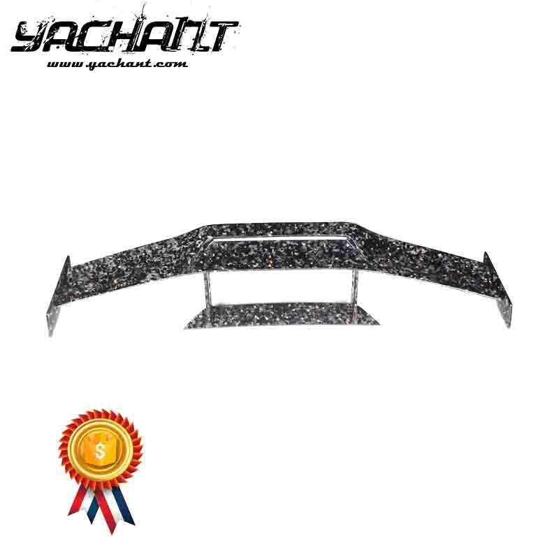 Forged Carbon Golden Sand Weave Rear GT Wing OD Style Fit For 2019-2023 Lamborghini Huracan EVO & RWD & Spyder Rear Spoiler