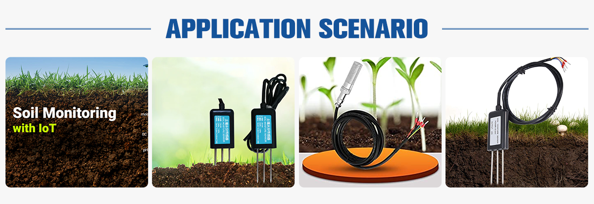 soil humidity and temperature sensor application