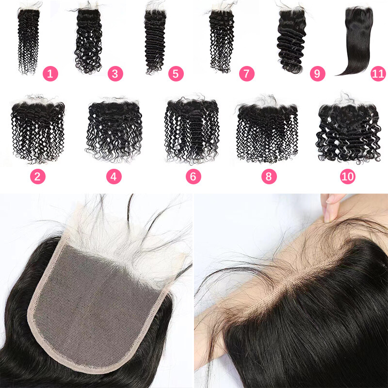 beauty supply lace frontals, customize lace frontal, 4x4 hd lace closure, swiss lace human hair closures, 6x6 swiss lace closure