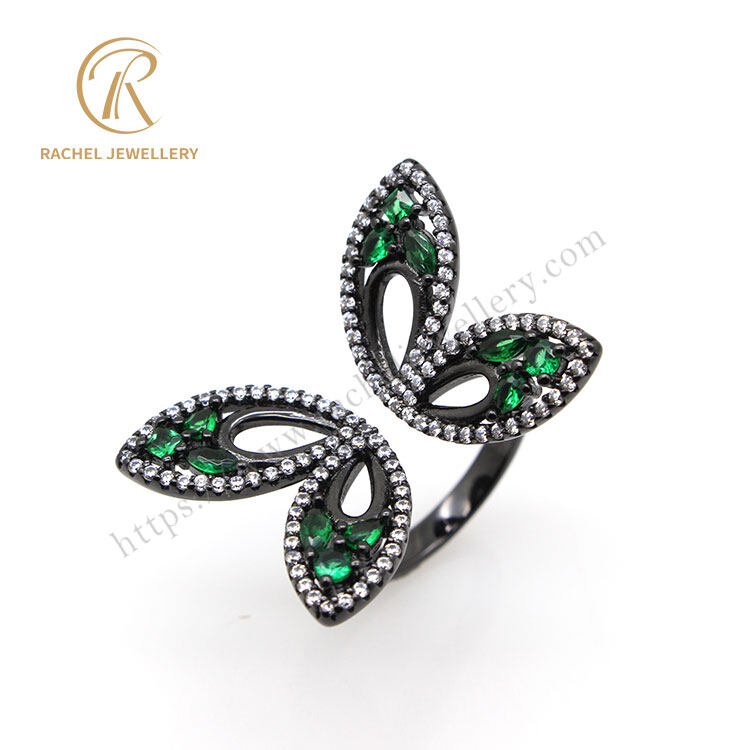 Elegant Butterfly Adjustable 925 Silver Ring