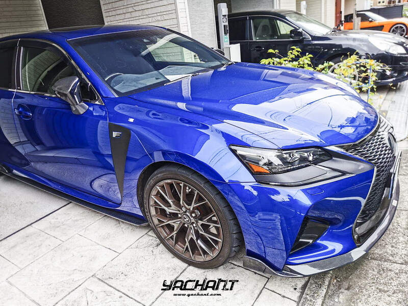 YCLXGS006SCF - YCLXGS011SCF 2016-2018 Lexus GS F Sport TOM'S Style Body Kit CF Front Lip Side Skirt Underboard Rear Diffuser Caps Spats Muffler Tips (104).jpg