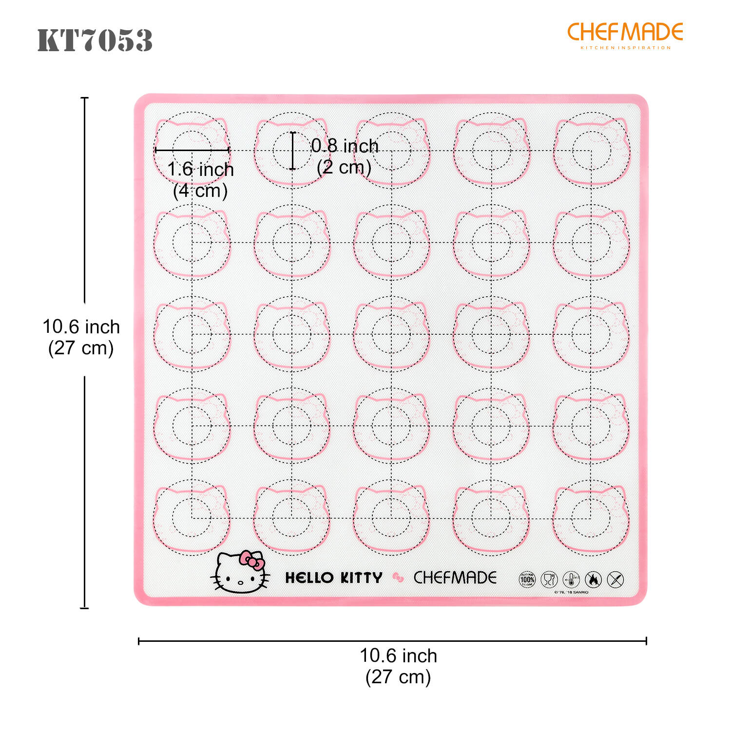 hello kitty silicone baking mat, hello kitty baking mat