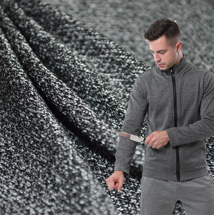 Blade cut resistant fabric for anti cutting gloves cut proof fabric clothing sleeves