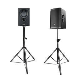 adjustable height 5 lb capacity speaker stands, adjustable height 5 lb capacity speaker stands pair black