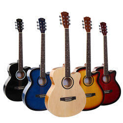 E40-DDL Enjoy cheaper beginning Linden basswood rosewood acoustic guitar china factory
