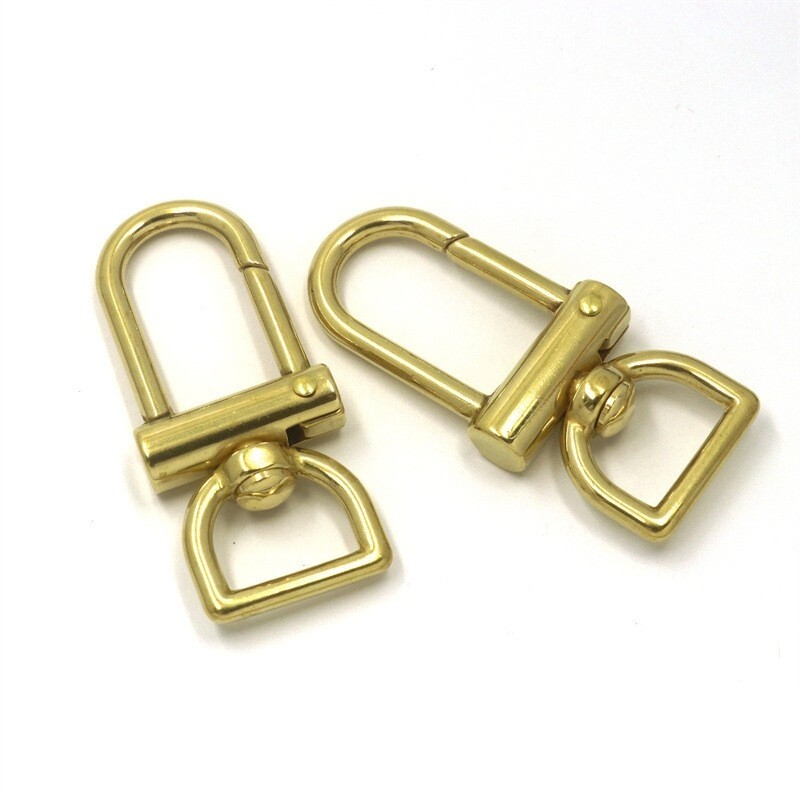 Bag Hardware Accessories Brass Swivel Snap Hooks Lanyard Hook For Bags