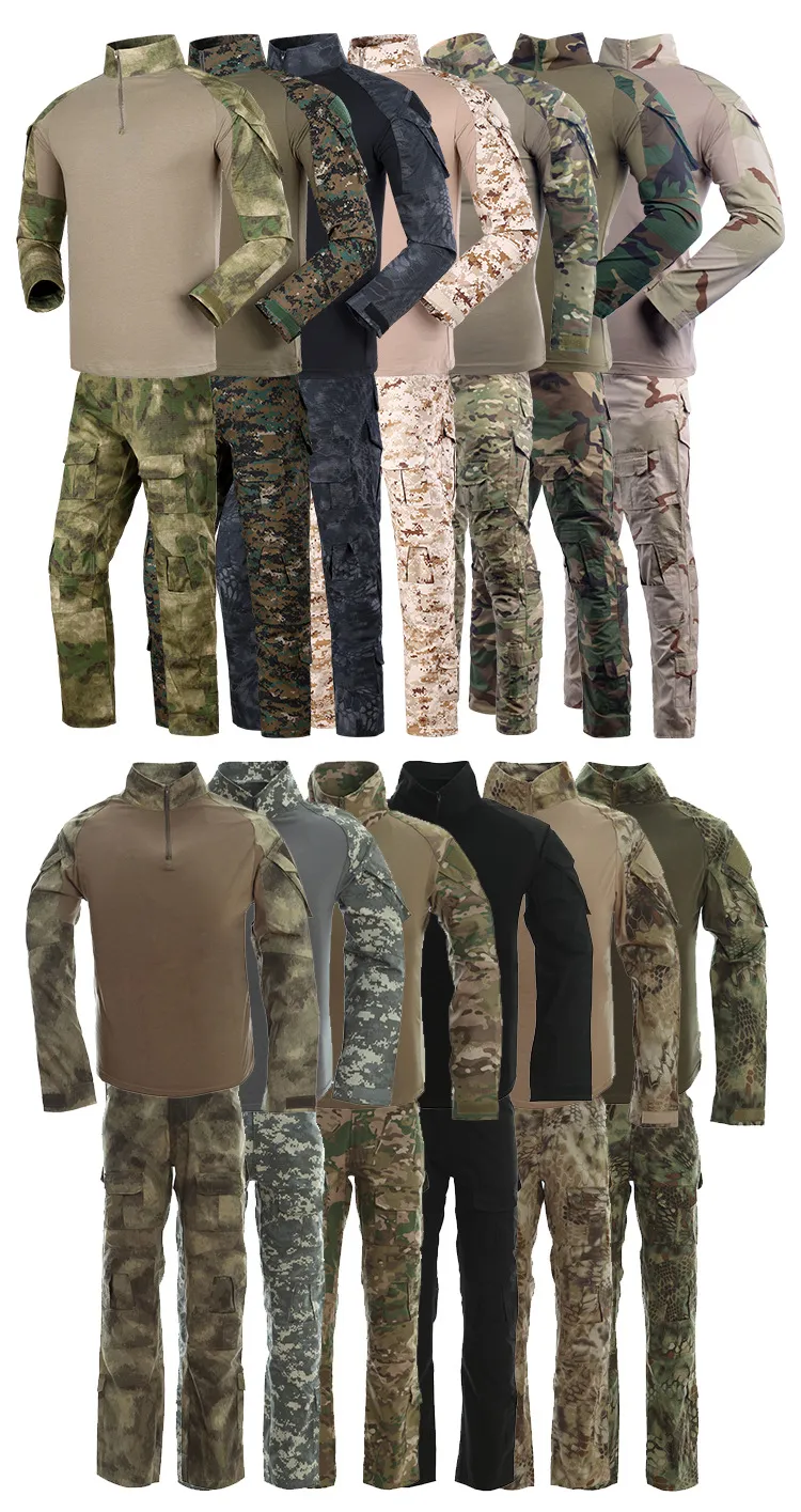 Mens camouflage long sleeve t shirt