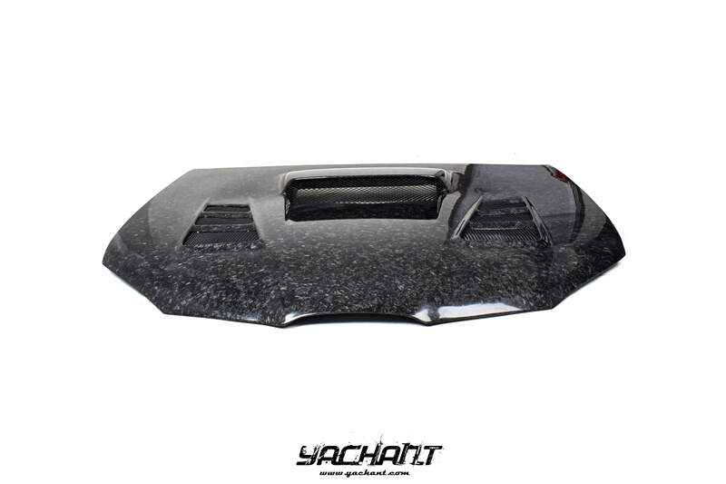 YCGD063DZCF 2006-2007 Subaru Impreza WRX STI 9th  Varis Style Hood Bonnet CF Forged Carbon Weave (9).jpg