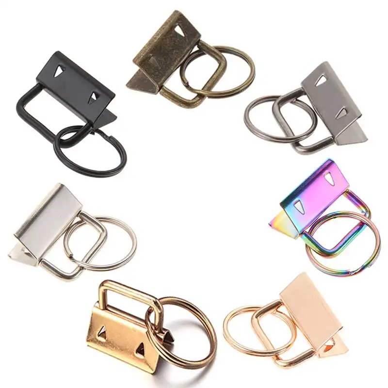 26/32mm Metal Keyfob Hardware Accessories Key Fob Hardware With Split Key Fob Ring For Purse Handbag Hardware Fittings