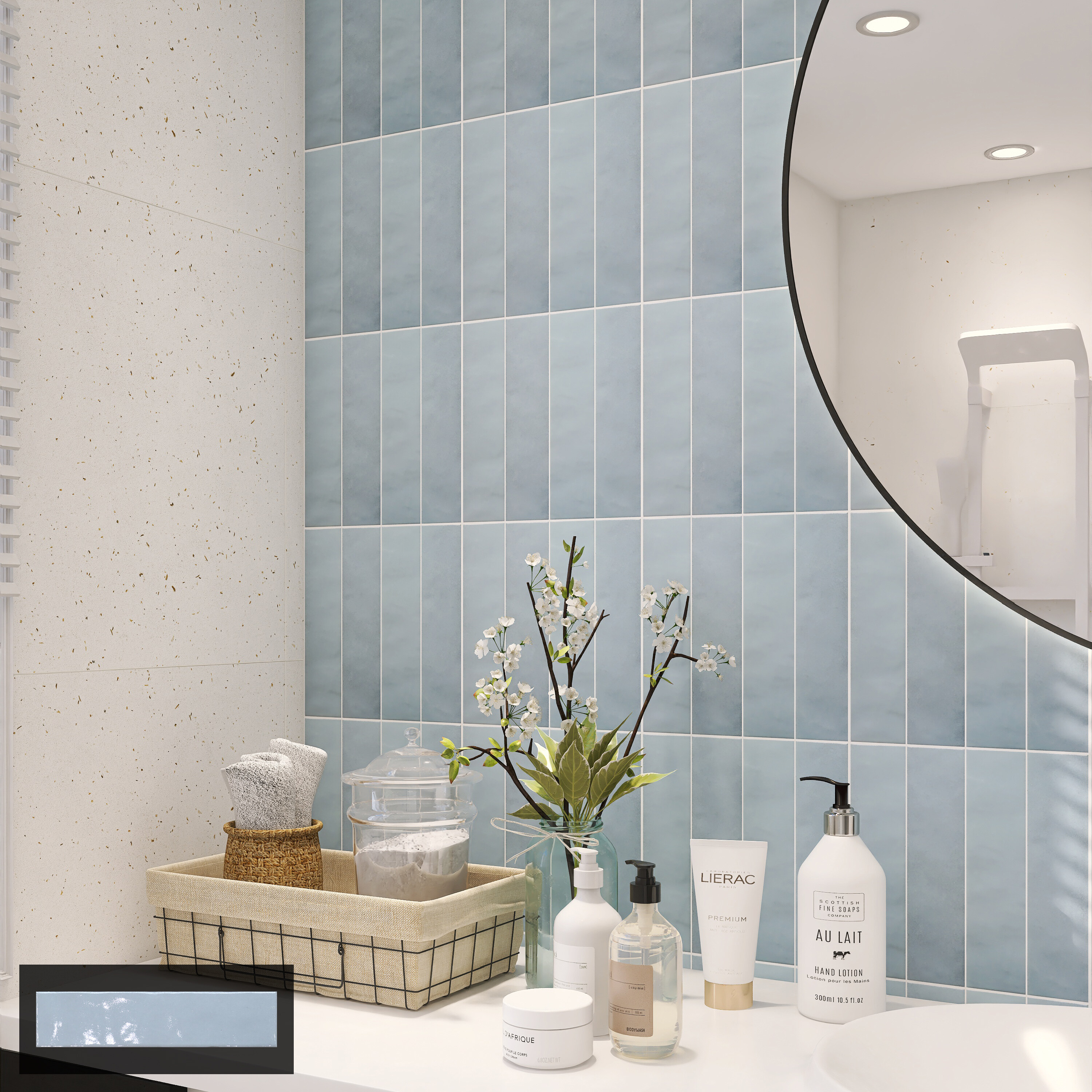 3x3 square ceramic bathroom wall tile