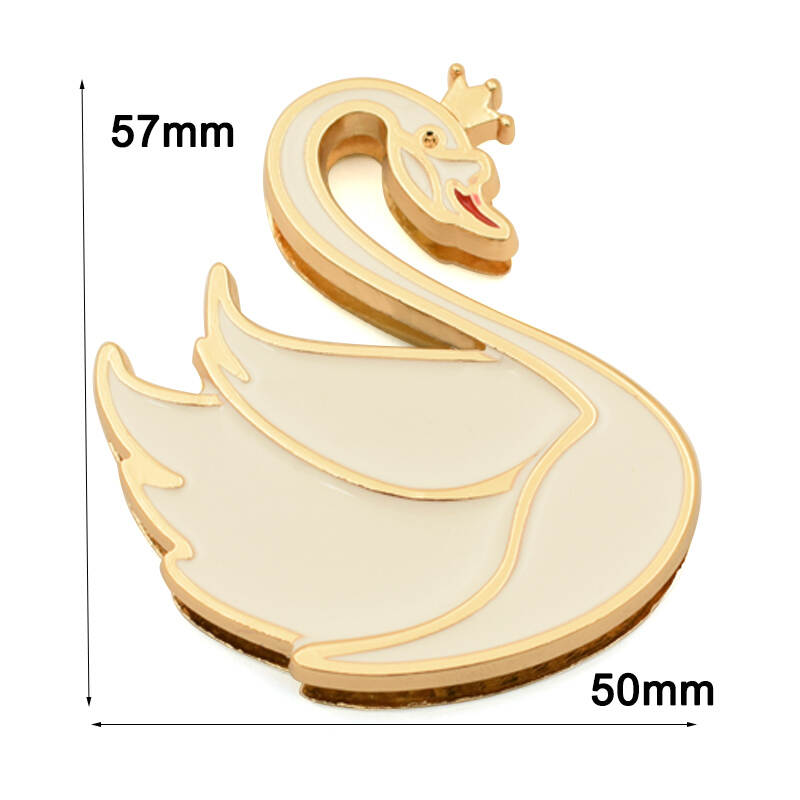 Wholesale Bag Accessories Hardware Purse Metal Lock Swan Magnetic Lock
