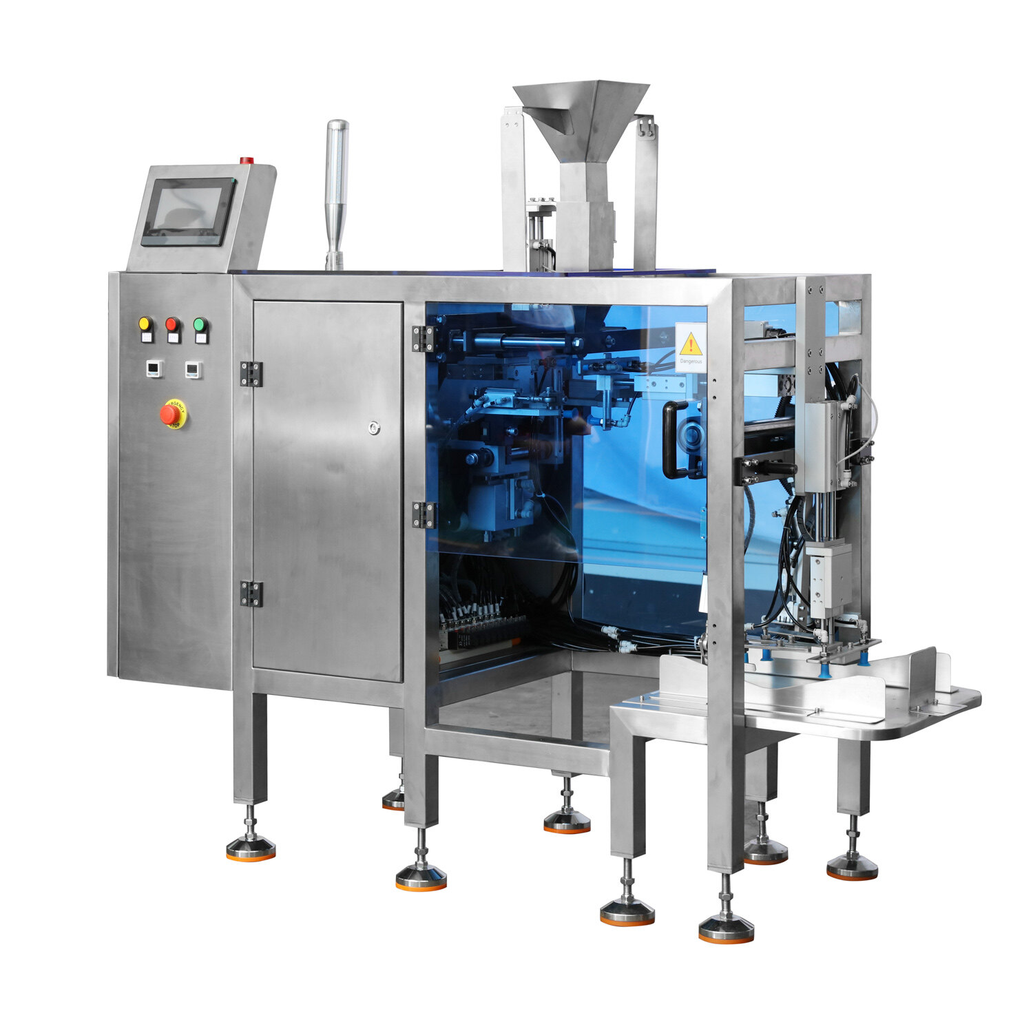 premade bag packing machine, premade bag filling and sealing machine, premade bag filling machine