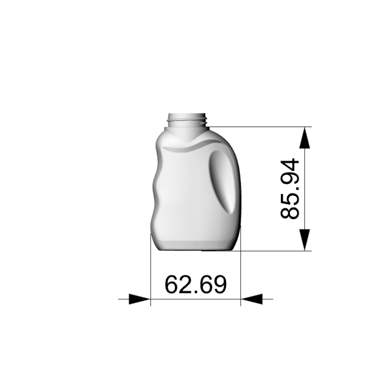 100ML HDPE plastic bottles with lids are suitable for trial packs or decanting of laundry detergent.
