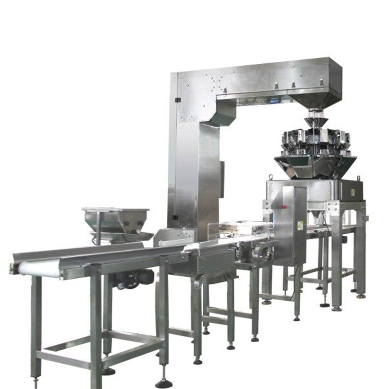 Automatic weighing and filling line