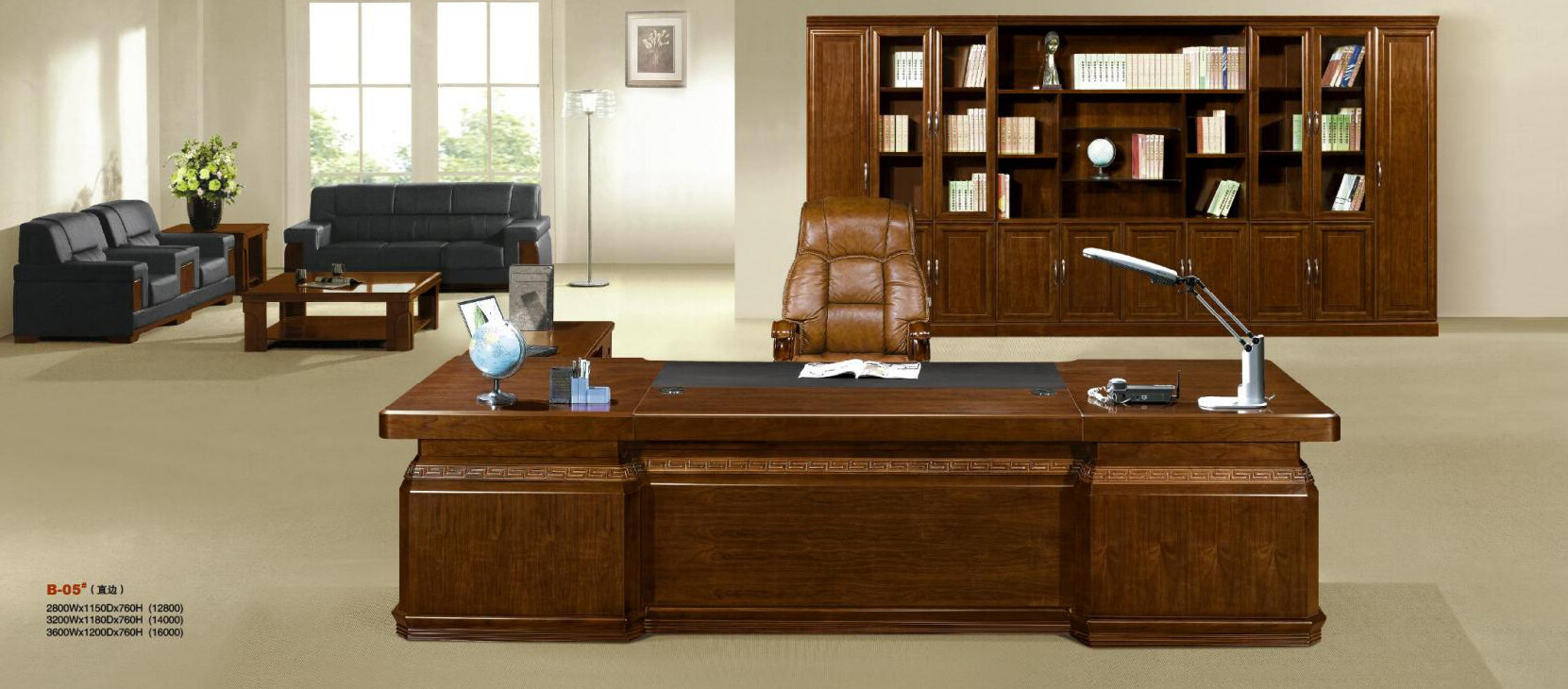CEO Wooden Painting Manager Office Desk
