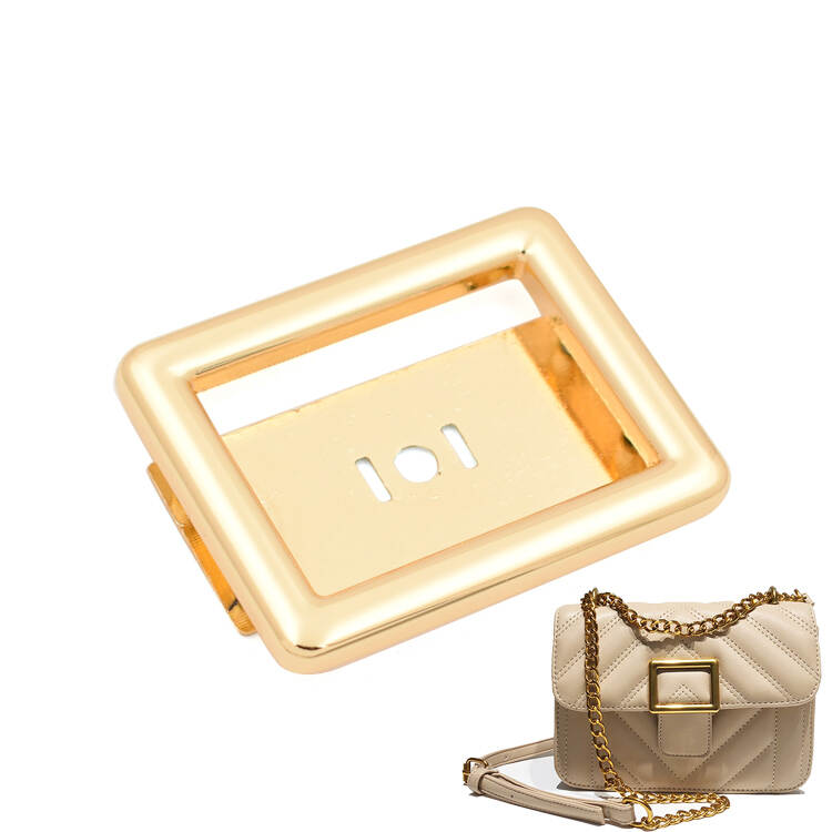 Bag Accessories Hardware Purse Metal Handbag Lock Rectangle Shaped Magnet Lock
