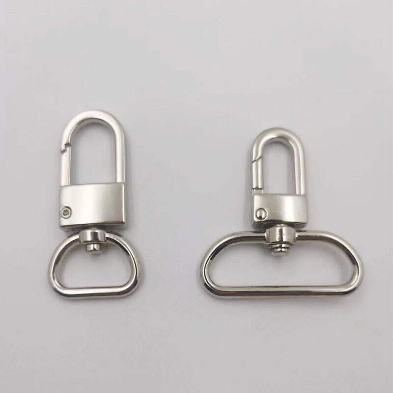Wholesale Manufacturer Custom Bag Hardware Accessories D Ring Dog Hooks Safety Metal Swivel Snap Hook For Handbag
