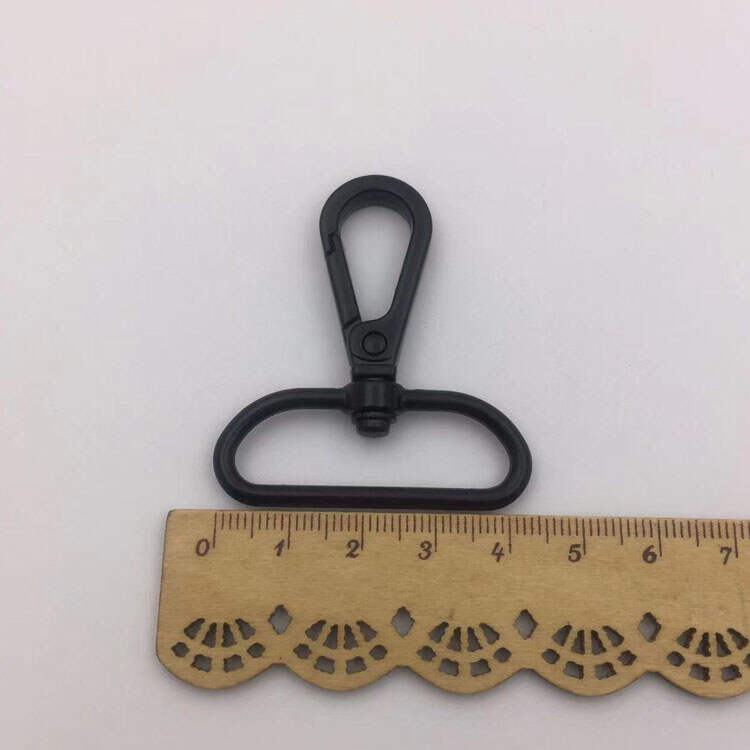 wholesale 37mm black big swivel clip snap hook