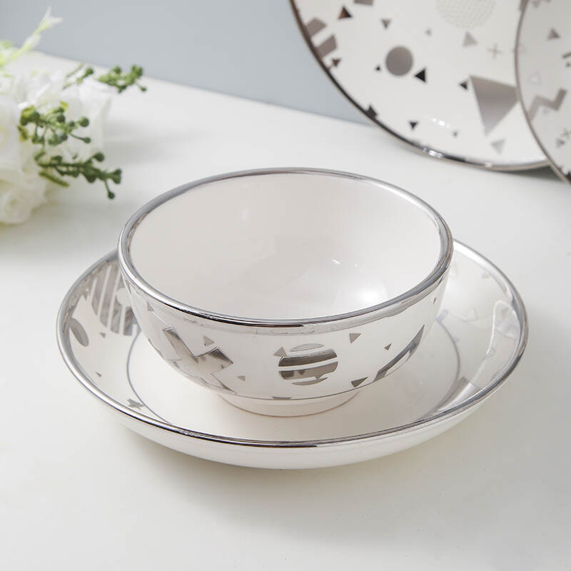 restaurant dinnerware wholesale; china dinnerware; silver china set