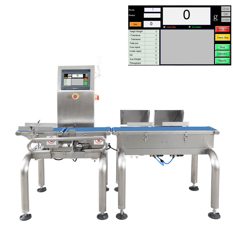 Fabricación automática de checkweighter de precisión en línea