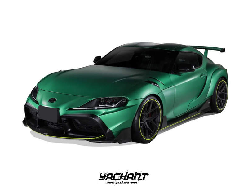 YCTYTSPR043LCF -  YCTYTSPR046L 2019-2022 Toyota GR Supra MK V A90 A91 TOM‘s Style Body Kit Front Lip Side Skirts Rear Diffuser Spats CF (100).jpg