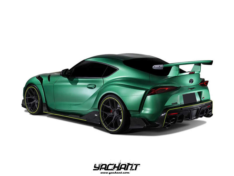 YCTYTSPR043LCF -  YCTYTSPR046L 2019-2022 Toyota GR Supra MK V A90 A91 TOM‘s Style Body Kit Front Lip Side Skirts Rear Diffuser Spats CF (101).jpg